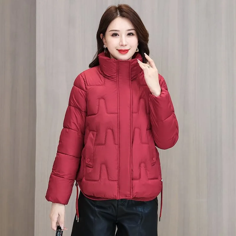 2024 New Autumn Winter Jacket Women Parkas Hooded Thick Down Cotton Padded Female Jacket Short Winter Coat Women Outwear