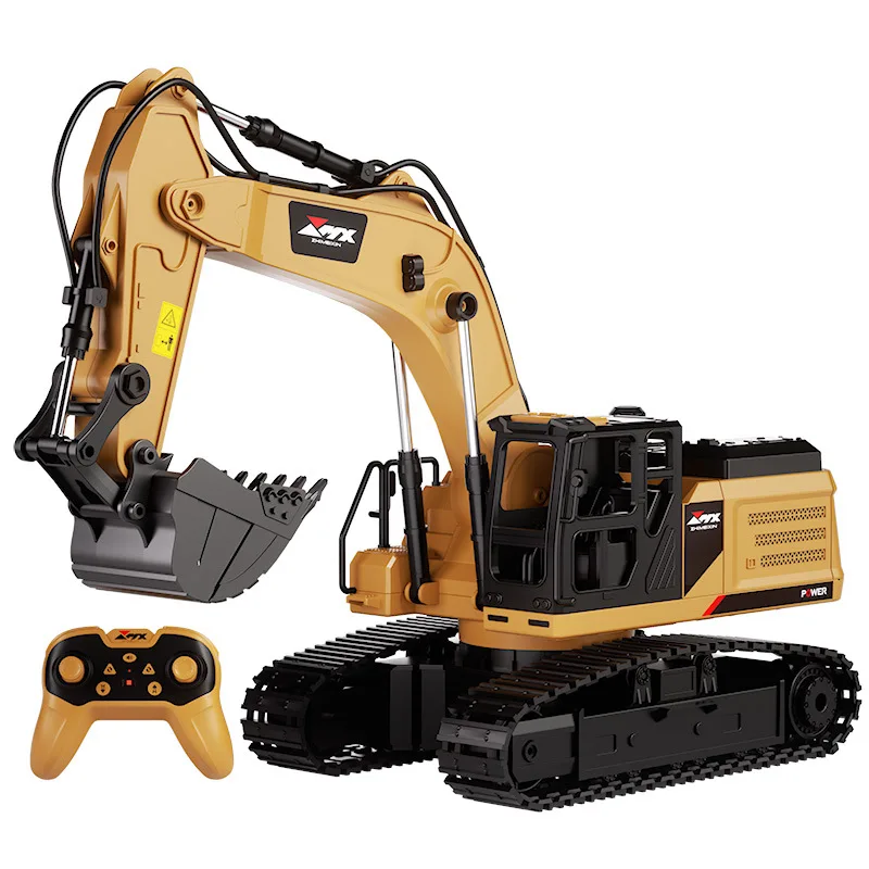 Remote Control Excavator Boy Toy Car Alloy Engineering Automobile Children Electric Excavator Simulation Puzzle Toys Model Gift