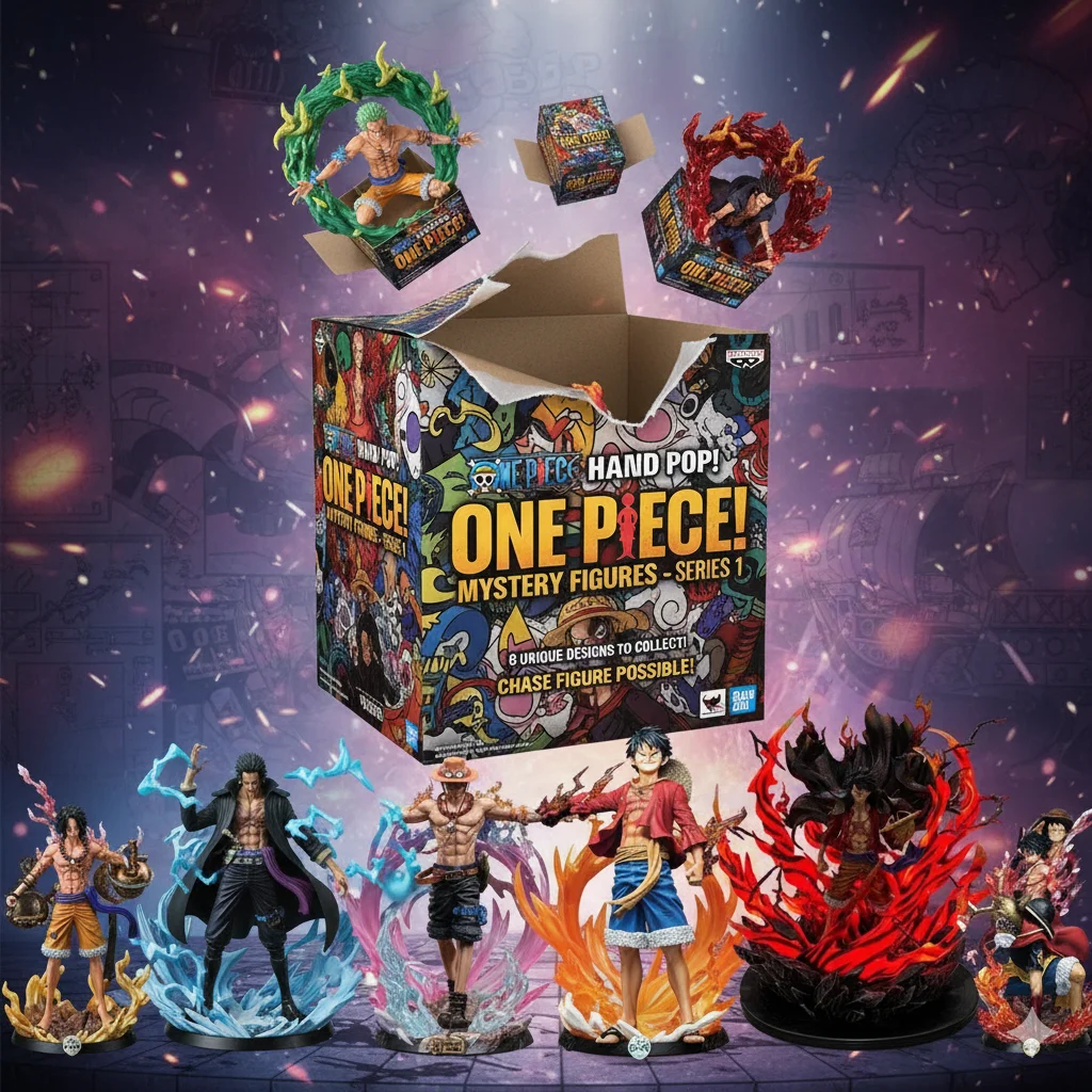 2026 ONE PIECE Blind Box Mystery Box Anime Figure 4 Imperatori Rufy Shanks Insegnare Buggy Zoro Bambole da collezione Set per la raccolta