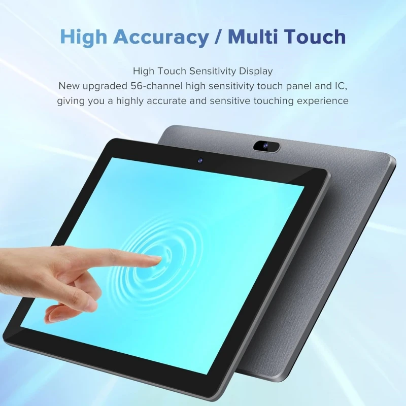 Tablet PC Android 13 de 10.1 Polegadas Allwinner A133 Quad-Core 4GB RAM 64GB ROM 1280x800 IPS WIFI Bluetooth 4.0 Type-C