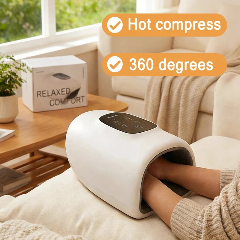 360-Grad-Handmassagegerät mit Wärmefunktion, Zeitgesteuertes Simuliertes Massagegerät als Bürogeschenk zur Schmerzlinderung und als Handwärmer