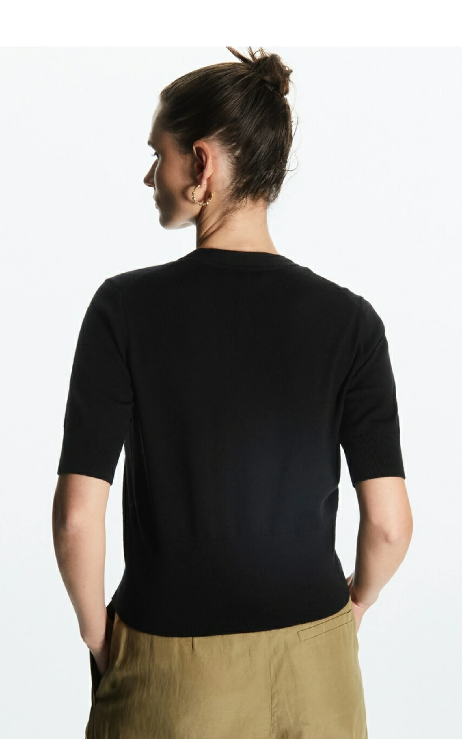 エテリアルMD 2025 秋の新作 レディース スリムフィット カジュアル リブ編み Vネック ニットセーター