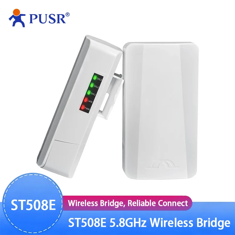 

Wireless Bridge 5.8GHz 2 KM IP64 Water-Proof 8dBi Antenna WIFI AP Repeater Outdoor CPE PTP/PTMP ST508E