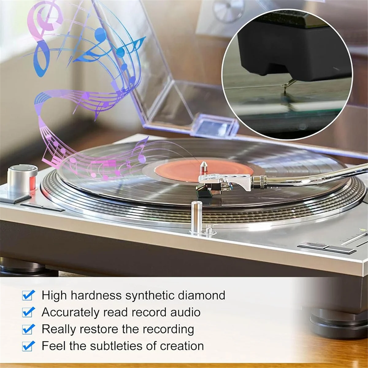 Efficient AT-VMN95E Record Player Needle for Audio-Technica Series Stylus