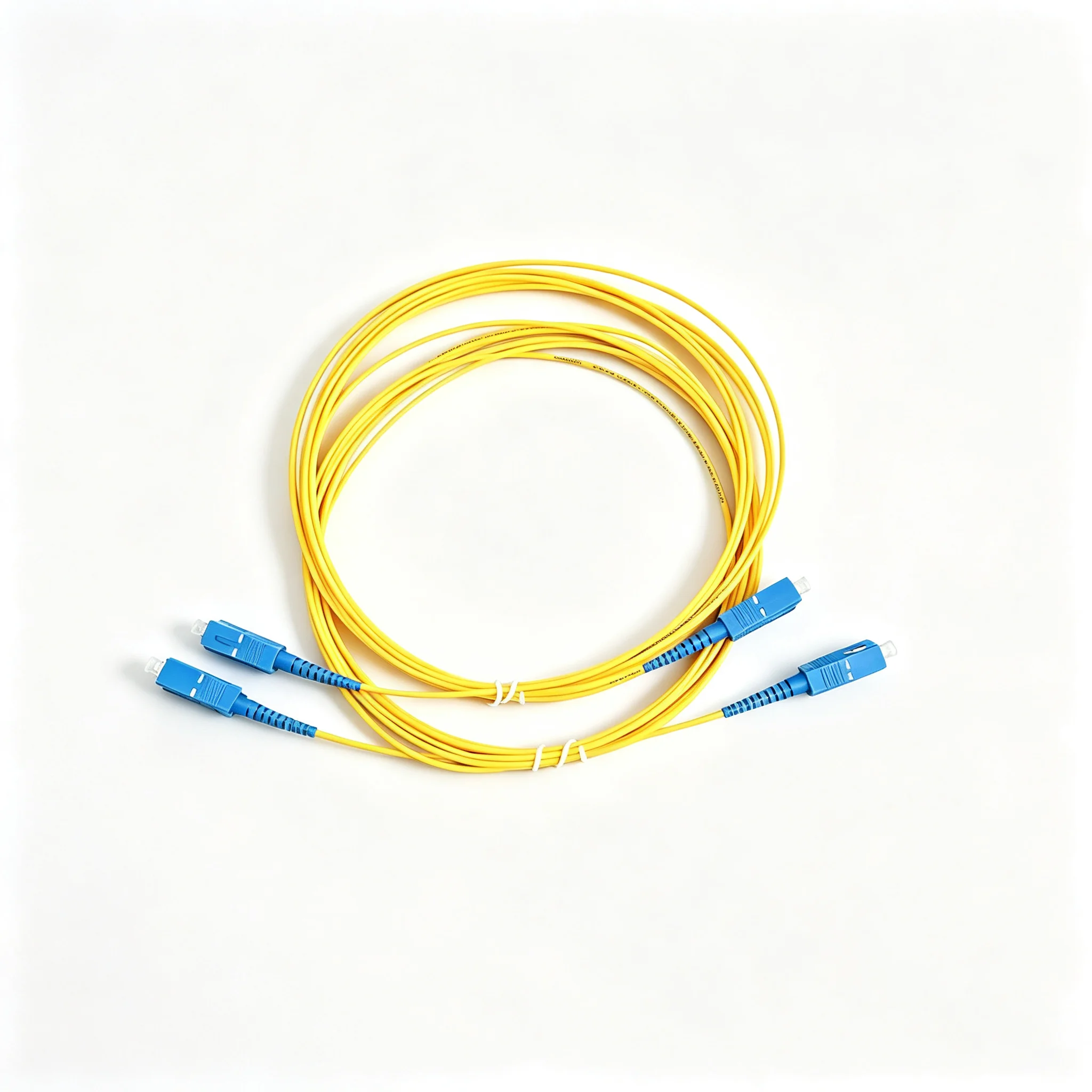 2PCS Simplex OS2 Single Mode SC UPC to SC UPC LSZH 2.0mm Fiber Optic Cable