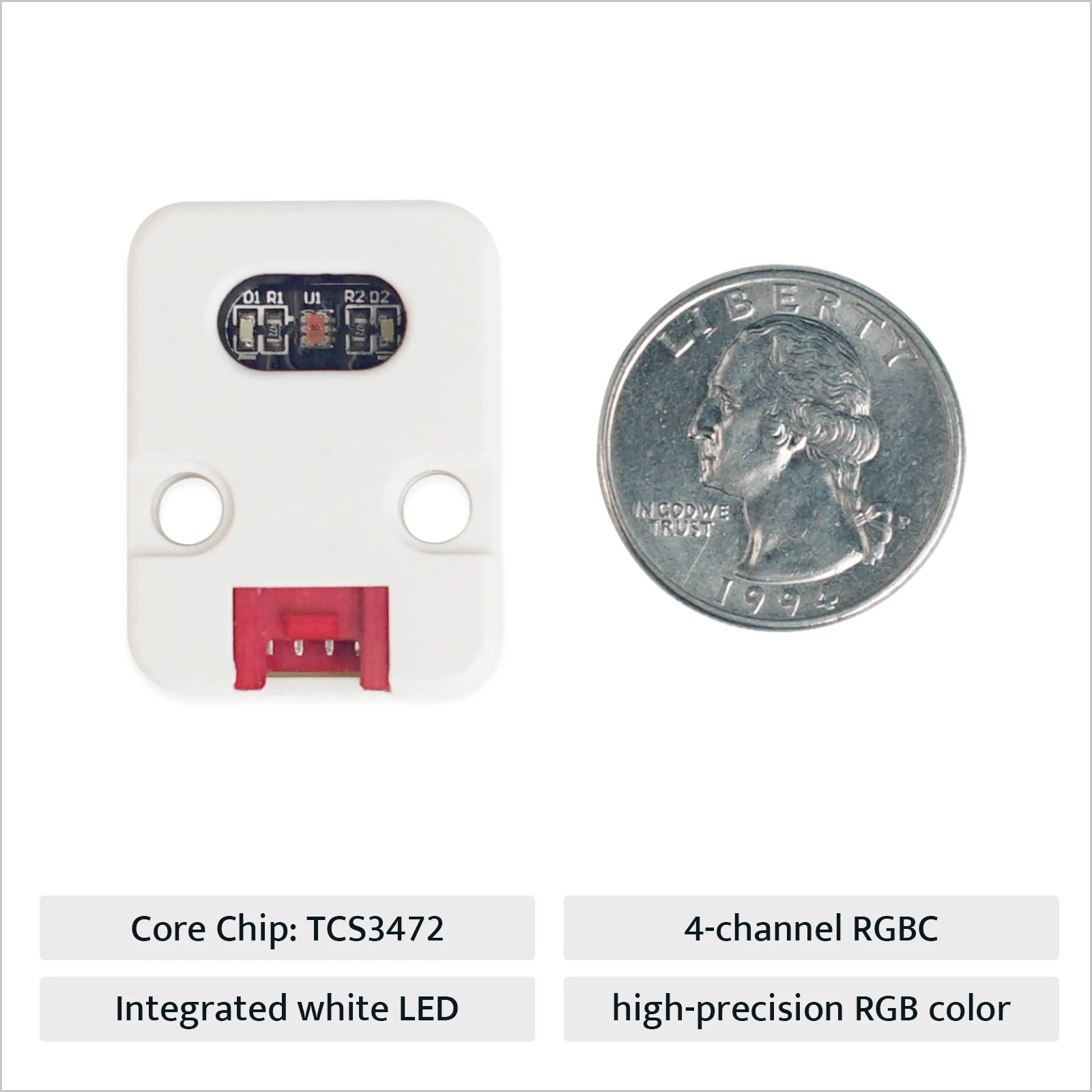 Unidade RGB oficial do sensor de cor M5Stack (TCS3472)