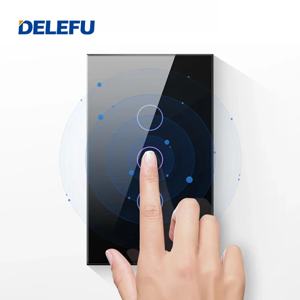 118 Touch Panel US Brazil 1000W Tuya Wifi Wall Switch Works with Google Home Alexa Voice Controllers Sensor