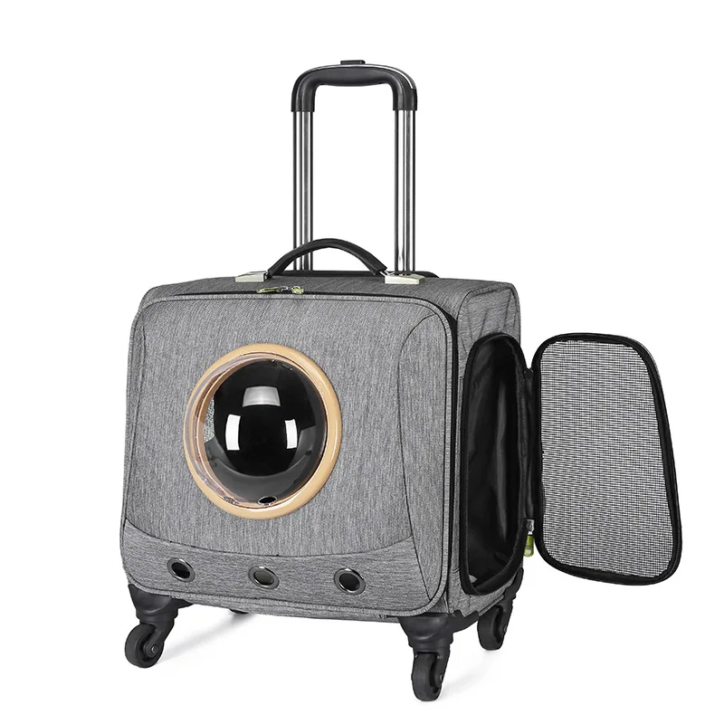

Outdoor Pet Travel Trolley Carrier Dog Trip Walking Carrier Waterpoof Large Space Cat Bag