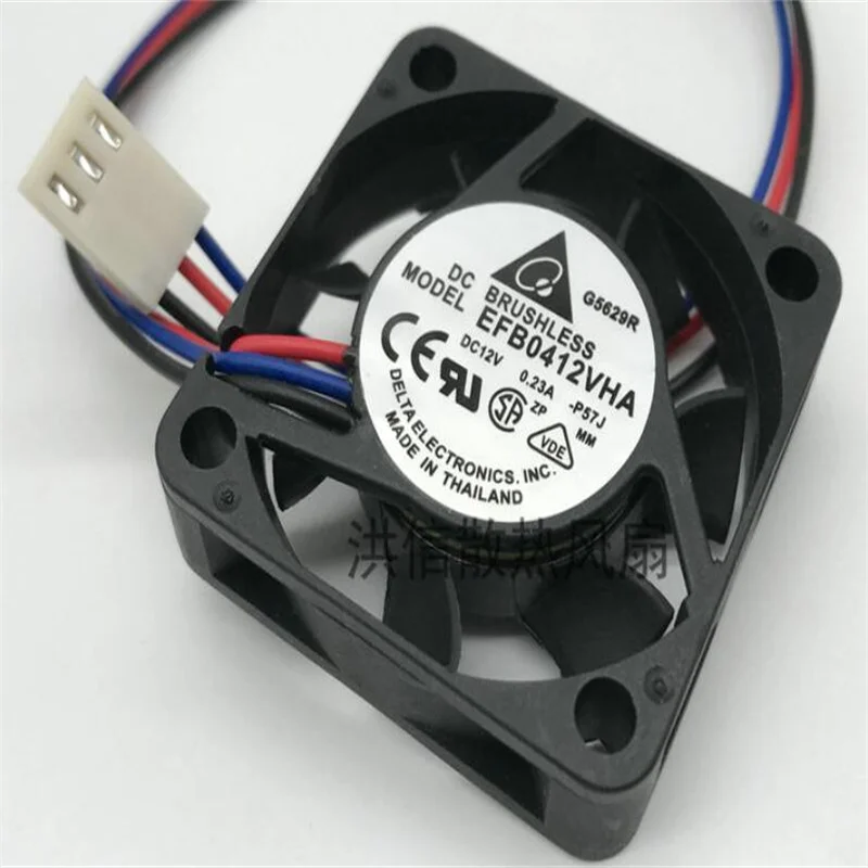 Original Delta 4010 EFB0412VHA DC12V 0.23A(0.20A) three-line high-volume 4CM cooling fan