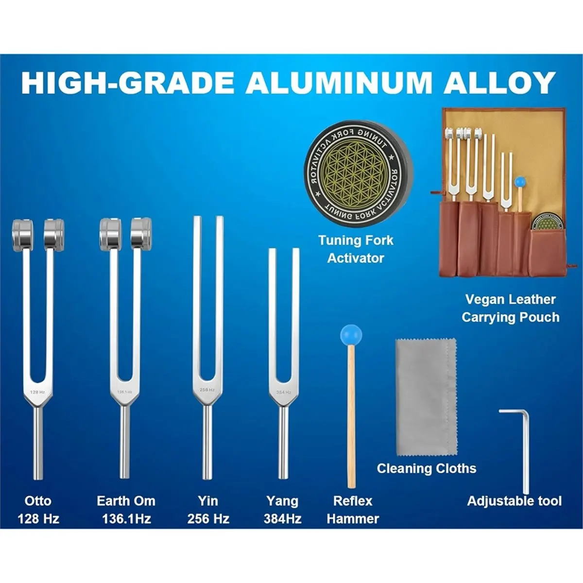 high-quality-measuring-tools-tuning-forks-for-healing-set-aluminum-alloy-sensory-tuning-fork-in-stock