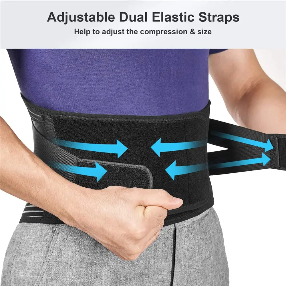 Zurück Lenden Unterstützung Gürtel Taille Schutz Orthopädische Korsett Sport Unterstützung Band Wirbelsäule Dekompression Taille Trainer Fitness Sicherheit – Detail 4