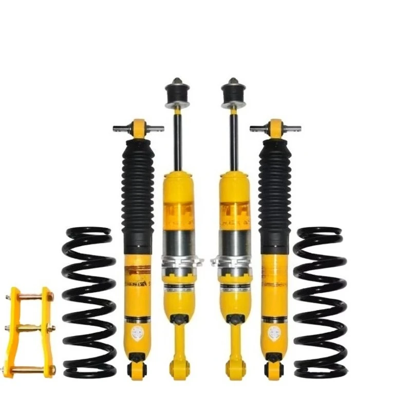 Nitrogen Adjustable Steel Suspension Coil Spring Shock Absorber for H3/H2  Raise the Chassis 24  Compressed, 30  Rebounds.