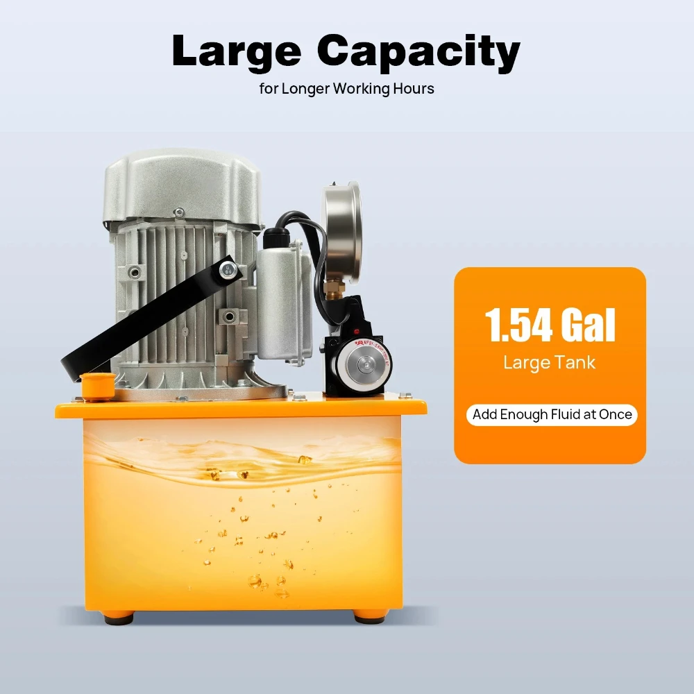 1400RPM Electric Hydraulic Pump,750W Driven Hydraulic  2-70Mpa Single Acting Manual Valve Electric Driven Fast Delivery