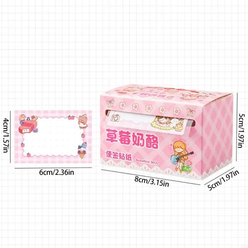 G8TA -Klebernotizen 6x4cm Adheise Notpapier Memo Pad für Schulbüro