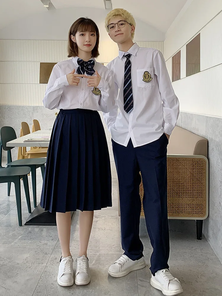 Class uniform, college style, junior high school students' choir costumes, performance costumes, female sports meet photo 