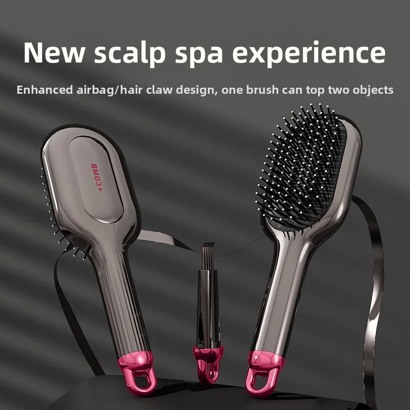 Household Air Cushion Rib Comb Scalp Massage Brush Fluffy Anti-Tangle Comb for Women Long Curly Hair