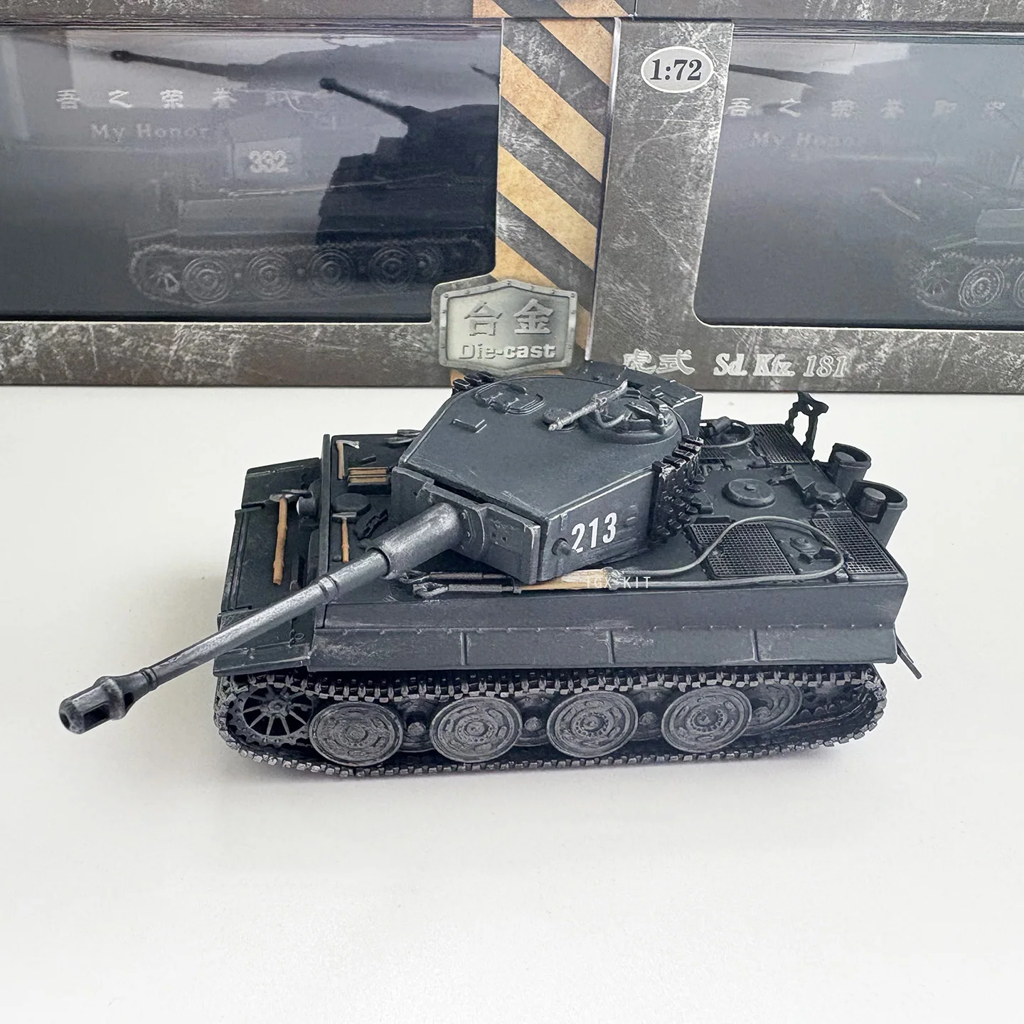 1/72 Scale German Tiger Heavy Tank 1943 Alloy Diecast Finished Military Tank Model Collection Display Gift