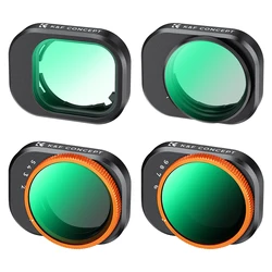 K&F Concept UV+CPL+ND2-ND32+ND32-ND512 Filter Kits For DJI Mini 4 Pro 4 Pack Lens Filter with 28 Layers Nano-coating