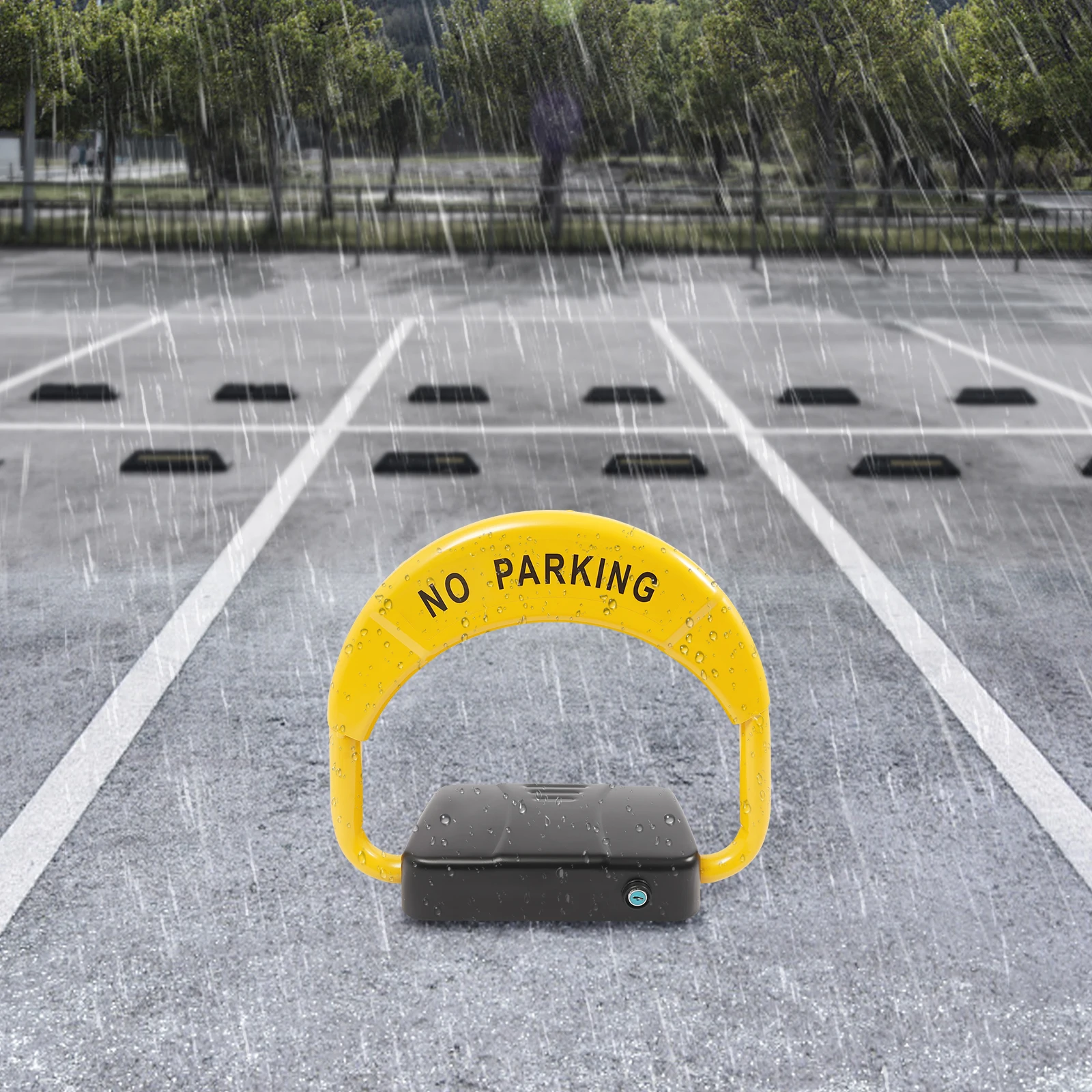 قفل ركن السيارة يعمل بالتحكم عن بعد، حاجز وقوف السيارات التلقائي عالي الوضوح، قفل مساحة وقوف السيارات المضاد للتصادمات