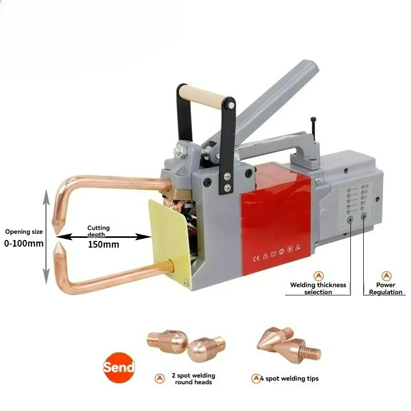 Saldatore a punti bifacciale portatile per macchina per la riparazione del taglio della resistenza della lamiera automobilistica