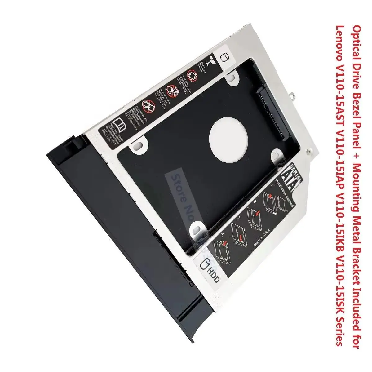 suporte-de-painel-com-bezel-para-2º-disco-rigido-de-25-polegadas-hdd--caddy-para-baia-Optica-para-lenovo-v110-15ast-v110-15iap-v110-15ikb-v110-15isk
