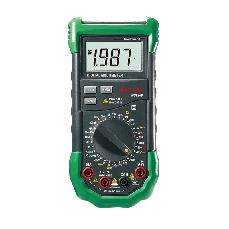 

Mastech MS8269 Digital Multimeter LCR Meter AC/DC Voltage Current Resistance Capacitance Temperature Inductance Tester