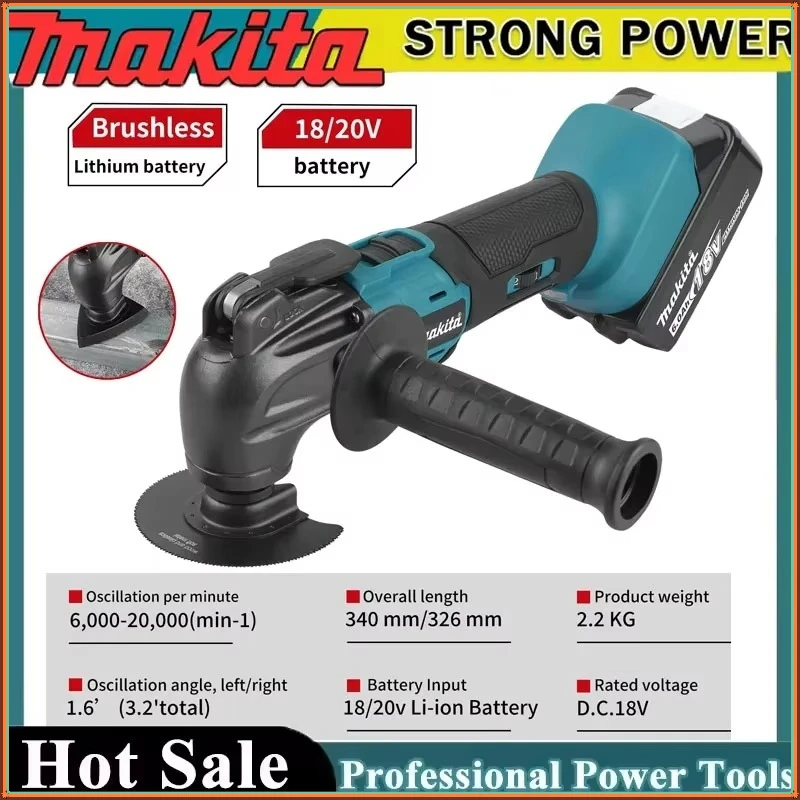 makita-brushless-quick-release-oscillating-cordless-multi-functional-electric-trimmer-quick-change-compatible-tool