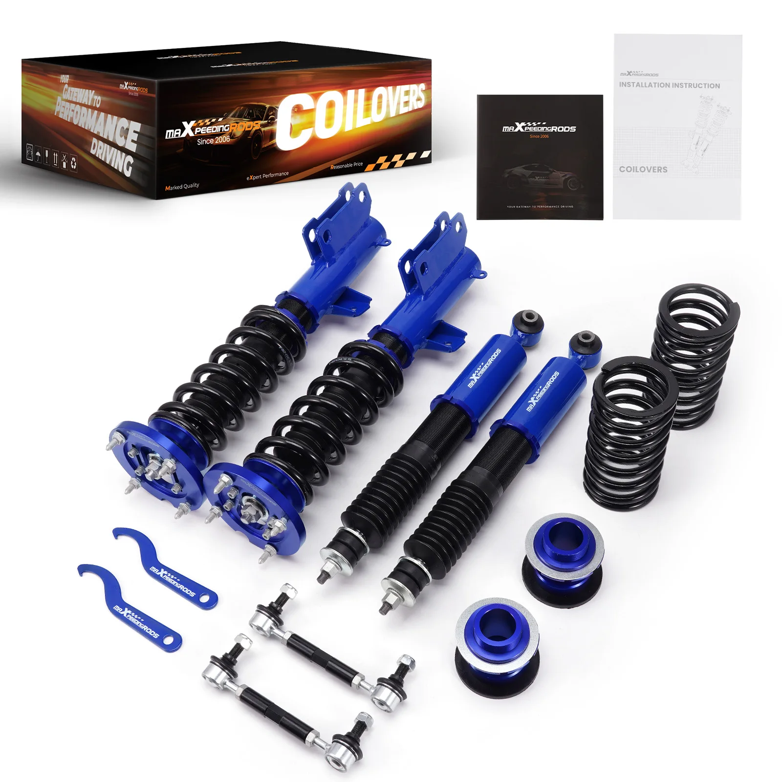 

MaXpeedingrods Racing Coilovers Suspension Shocks Kit For Ford Mustang 2005-2014