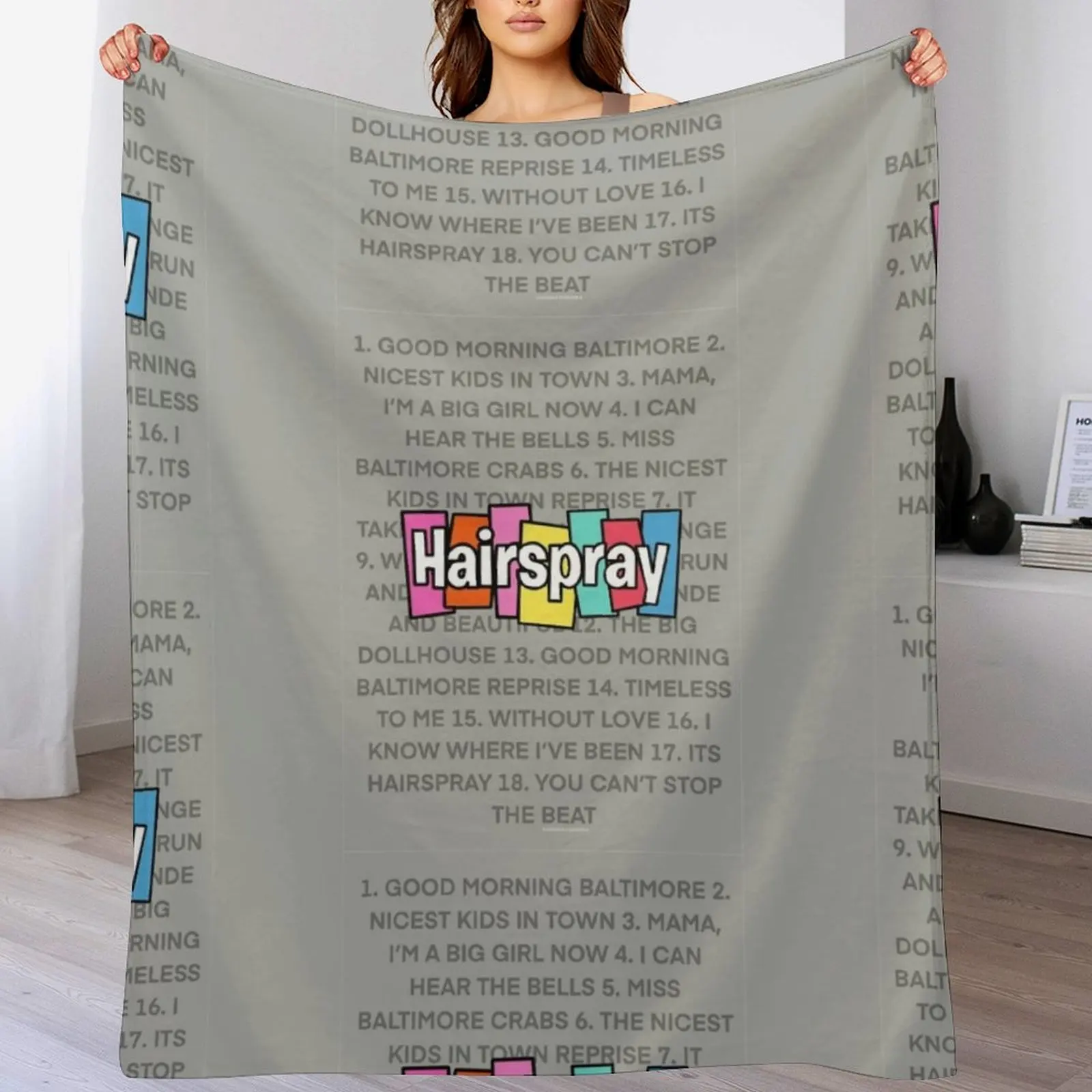 

Hairspray Throw Blanket Designers Tourist Blankets