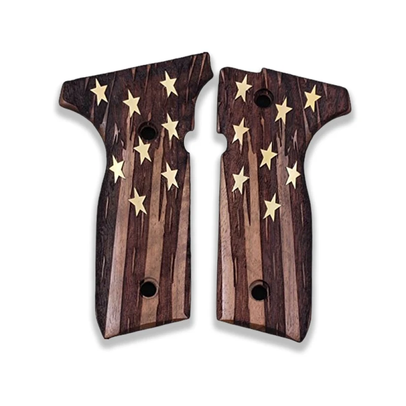 

KSD Brand Beretta Mod 8000 / 8040 F Stoger Compatible Walnut Grip American Flag