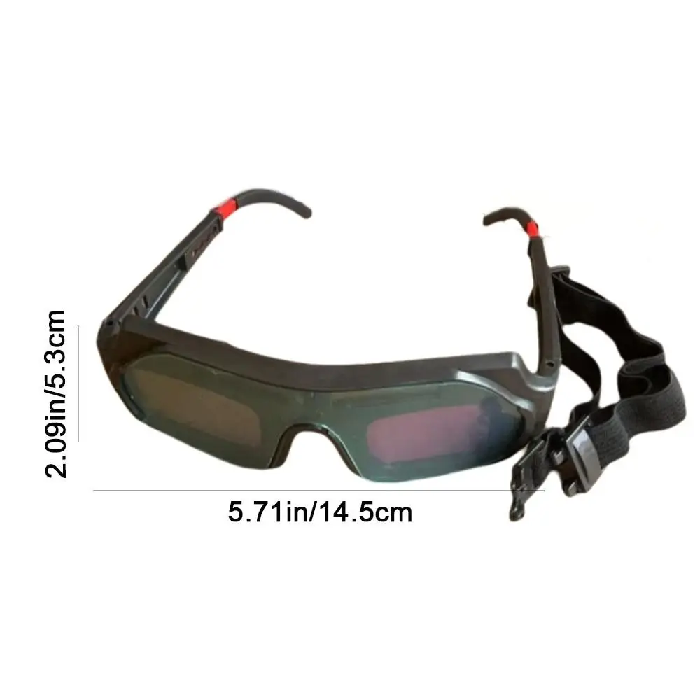 Solar Powered Automatic Dimming Welding Glasses Auto Darkening Anti-Scratch Argon Arc Welding Glasses Anti-glare Eye Protection