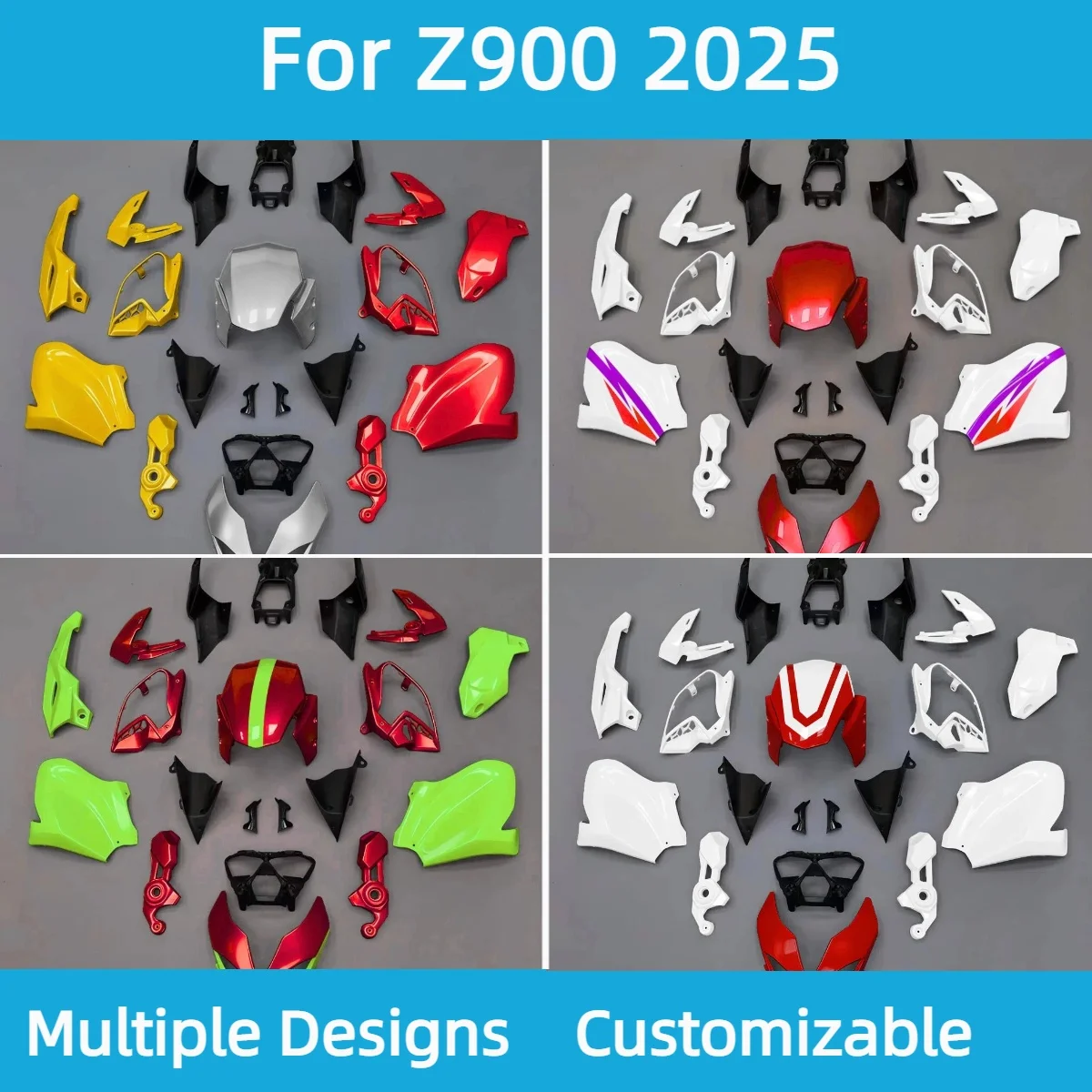 

Z 900 2025 Injection Fairings for Kawasaki Z900 25 Motorcycle Fairing Kit ABS Plastic Bodywork Set Complete Parts