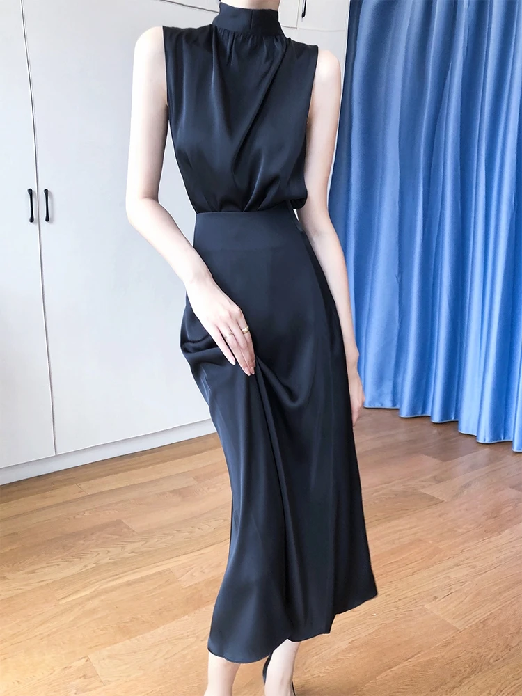 ensemble-deux-pieces-elegant-en-satin-d'acetate-taille-haute-amincissant-avec-jupe-moulante-pour-femme-personnalisable-style-coreen