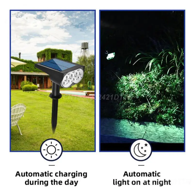 Светильники для газона, ландшафтное освещение, заземляющая вилка, оптовая продажа, светильник для газона, украшение сада, солнечное освещение, водонепроницаемый ландшафт для газона