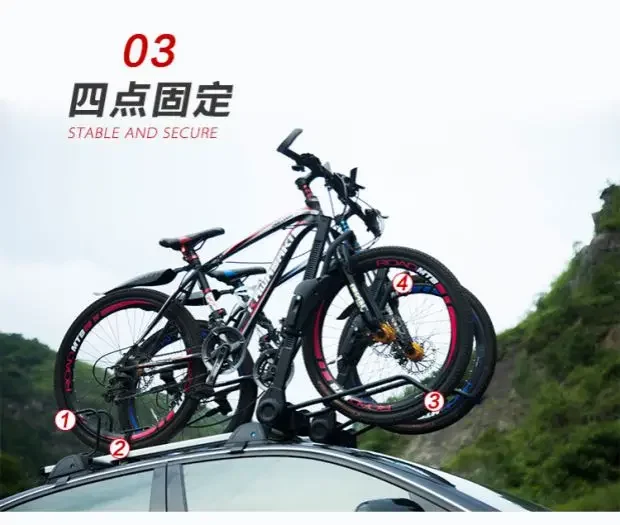 Bicycle Rack Roof-Top Suction Bike Car Rack Carrier Quick Installation FOR VW POLO Tavendor cross touran ID.4 X ID3X  touareg