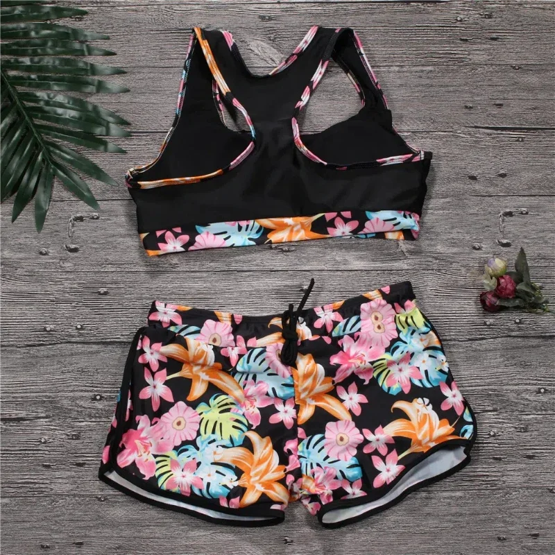 Bademode 2024, sexy Badeanzug für Damen, sportlich, Tankini-Sets, Schwimmen, Vintage, Strandkleidung, Badeanzüge, weibliche Bandage, Badehose