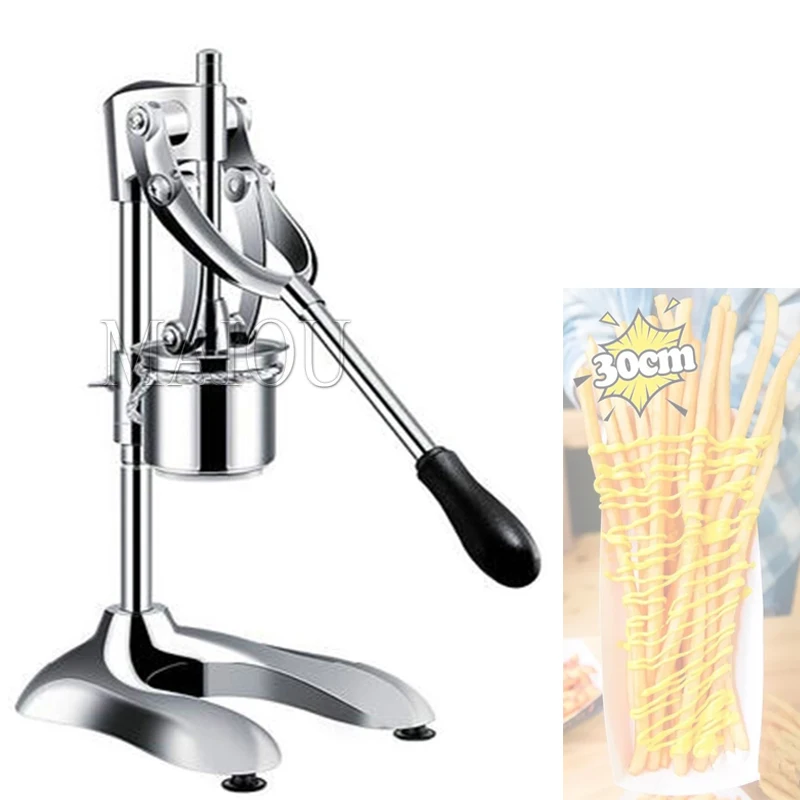 

30CM Long Potato Strip Extruder Mashed Potatoes French Fries Maker Machine Manual Potato Forming Tool