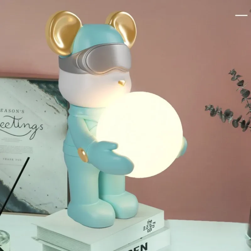 

2023 New Style Creative Children's Room Little Bear Table Lamp Boys and Girls' Bedroom Princess Room Cartoon