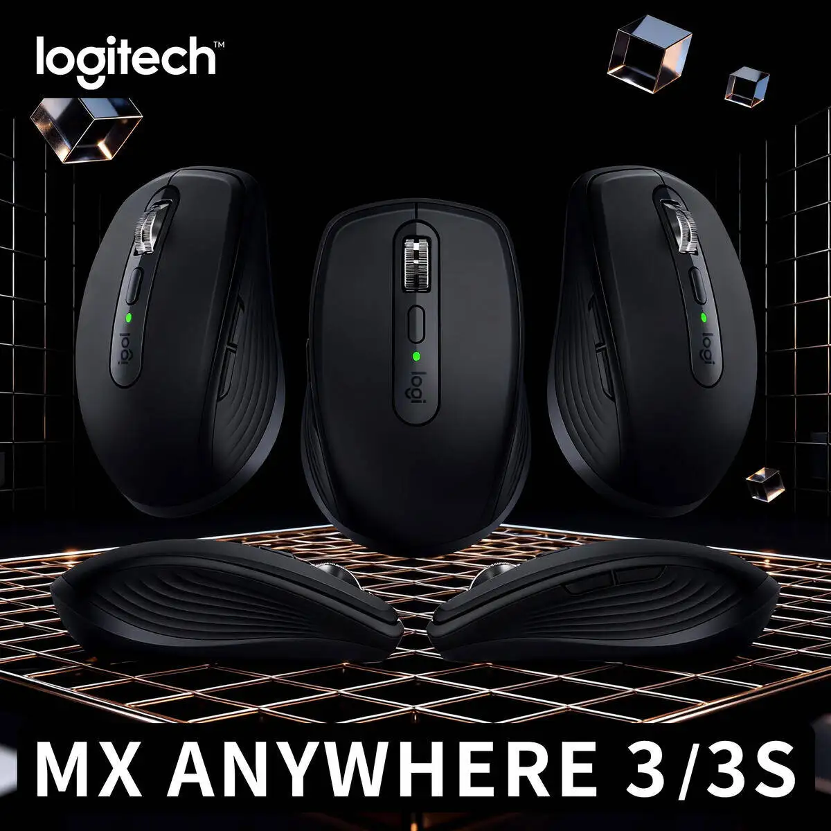 

Compact Logitech MX Anywhere 3S Wireless Mouse Fast Scrolling 7 Custom Buttons for Business Gaming