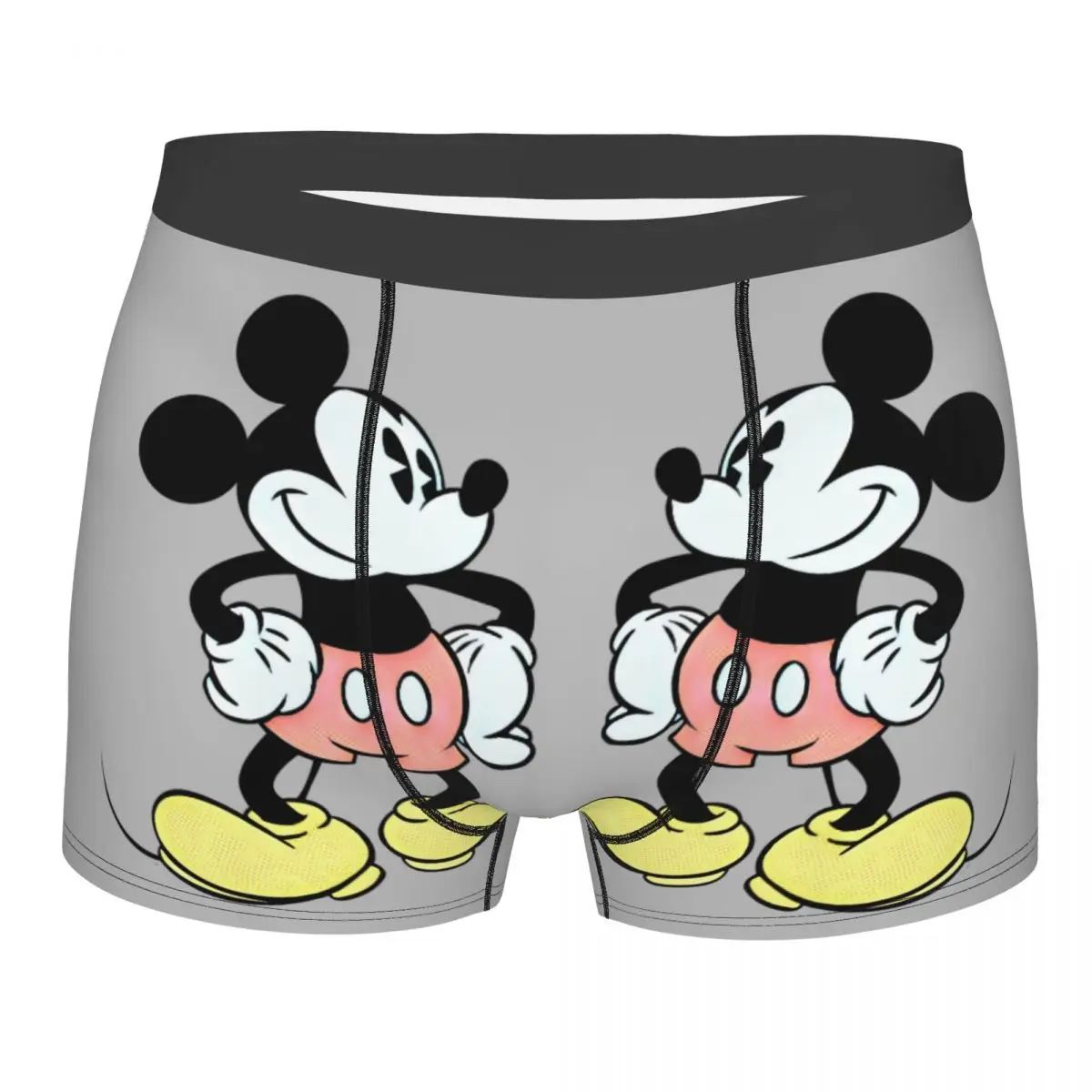 

Custom Mickey Mouse Minnie Underwear Men Stretch Boxer Briefs Shorts Panties Soft Underpants For Homme