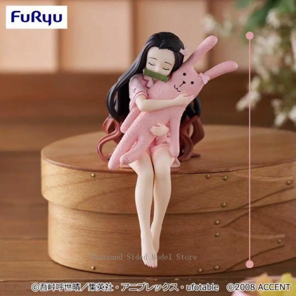 

В наличии оригинальная фигурка FuRyu Round One Demon Slayer Kamado Nezuko Craft Holic Noodle Stopper, аниме-модель, коллекционные игрушки