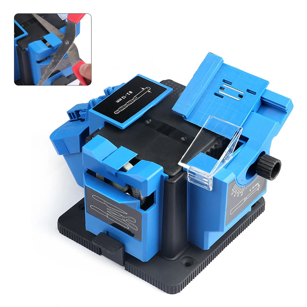 

Drill Bit Knife Scissor Sharpener Grinder Multifunction Electric Sharpener 220V-240V 6000RPM Portable for Knife Chisel HSS Drill