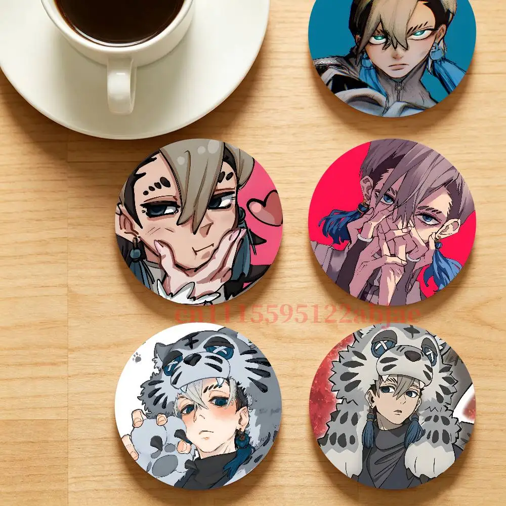 G-Gachiakuta Z-Zanka Nijiku Heat-Resistant Pine Coasters Lightweight Sturdy for All Drinkware Easy to Clean
