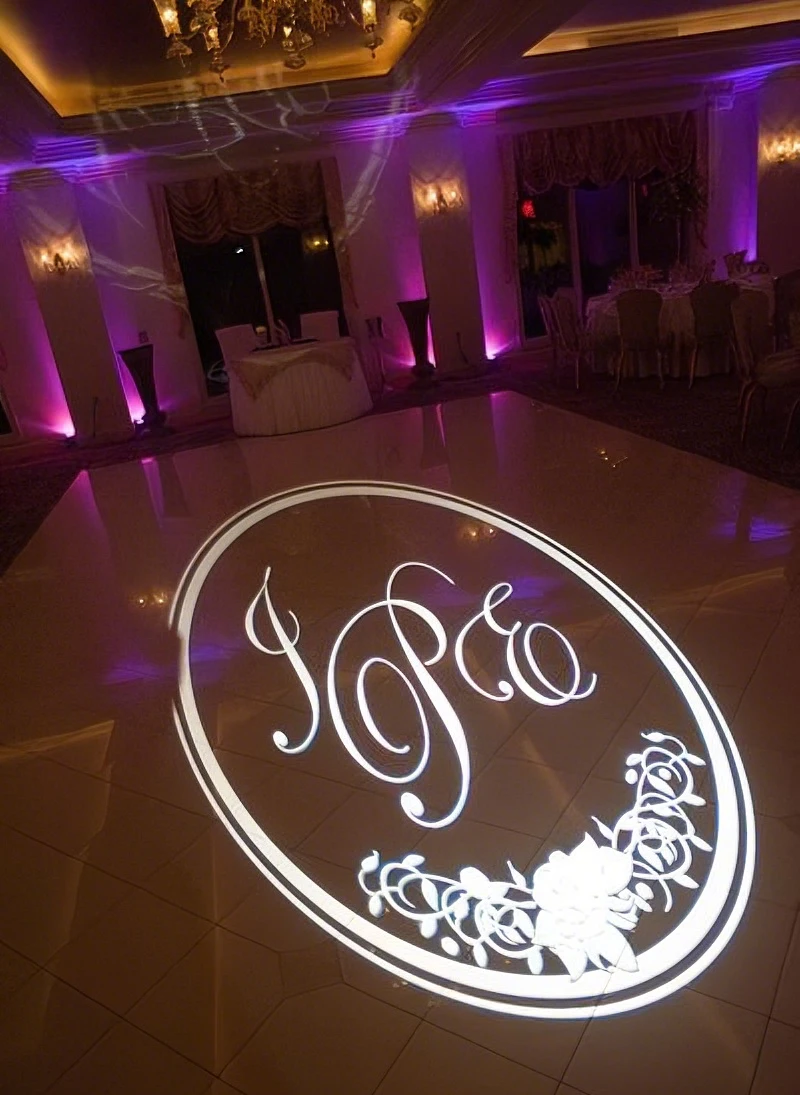 شعار حائط مخصص لجهاز عرض Gobo للأعمال، ضوء مخصص لحفلات الزفاف، شركة متحف البيع بالتجزئة، مصباح إسقاط داخلي