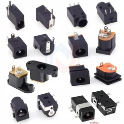 10pcs DC005 DC002 Power Socket 3.5x1.3mm 5.5x2.1mm 5.5x2.5mm DC Power Socket USB Three-Leg Direct Plug socket female connector
