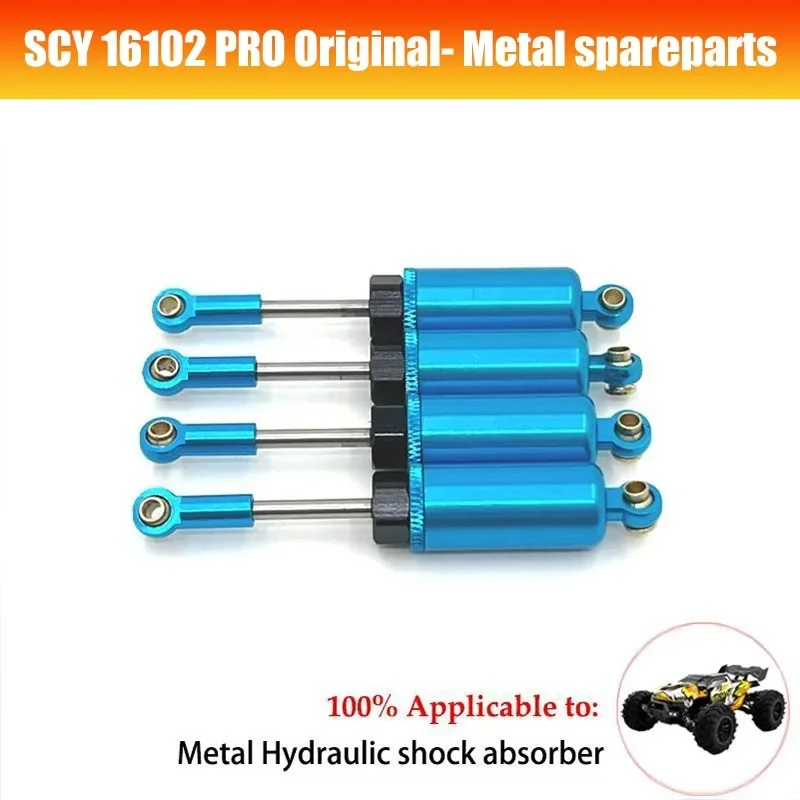 RC Auto Metall Öl Stoßdämpfer Dämpfer für SCY 16101 16102 16103 16201 1/16 RC Auto Upgrade Teile Zubehör Bürstenlosen Motor