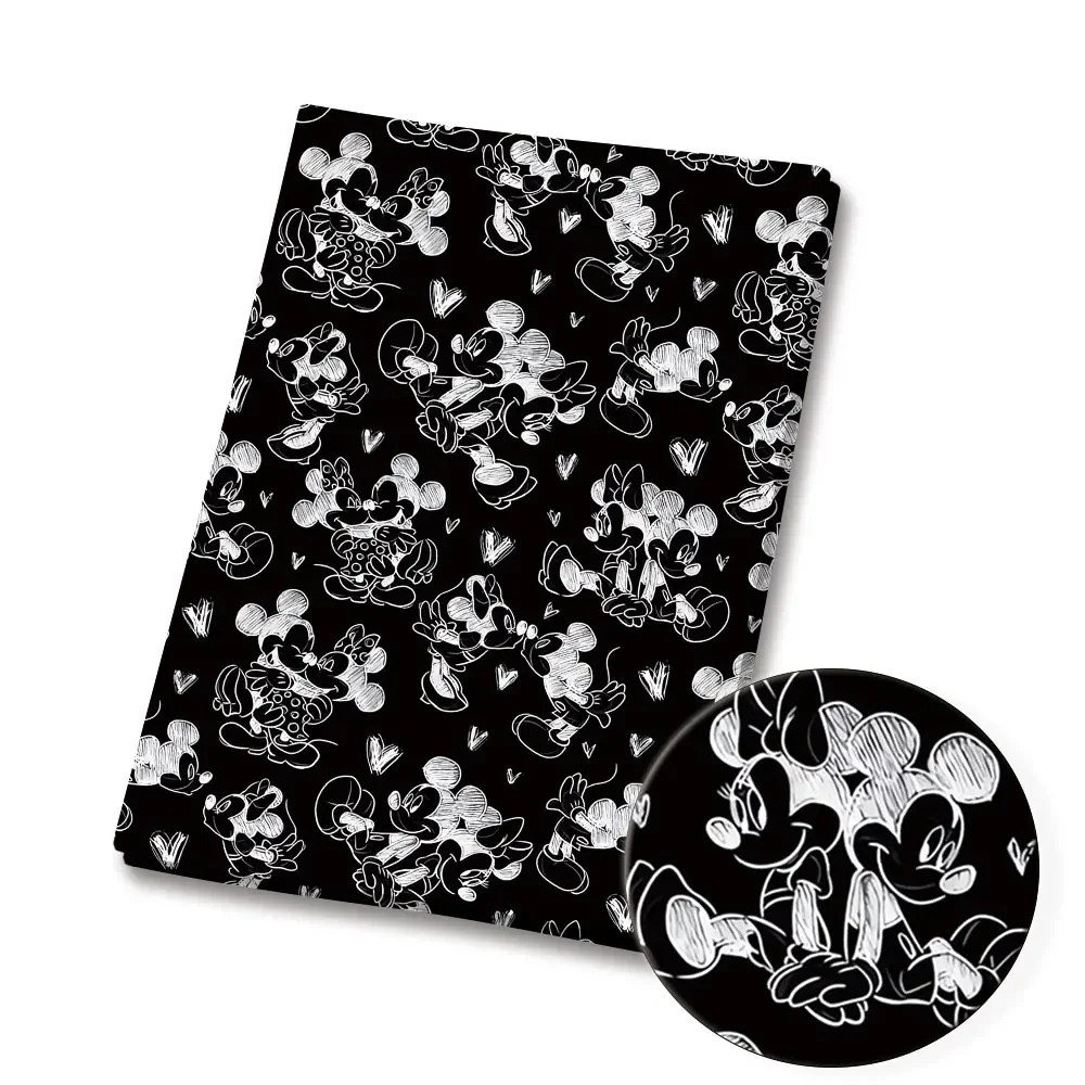 ديزني النسيج 140x50 سنتيمتر الكرتون نسيج القطن خليط الأنسجة طفل المنسوجات المنزلية الخياطة دمية فستان الستار نسيج القطن والبوليستر #4