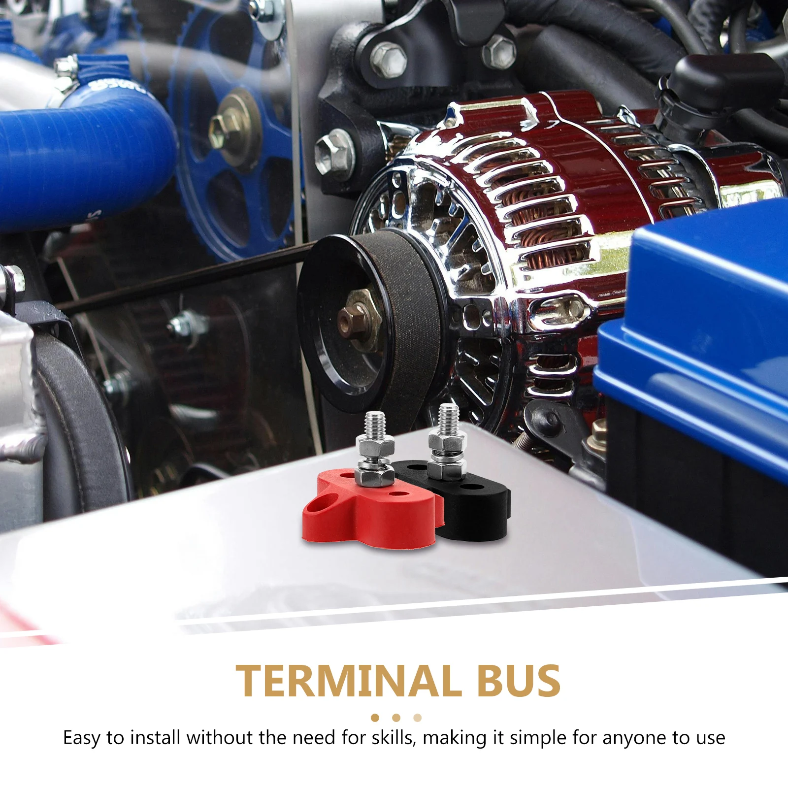 

Wiring Bolts 12-48V M6 Single Double Line Terminal Strip Screw Car Strips Distribution Block Electrical Terminals Heavy Duty