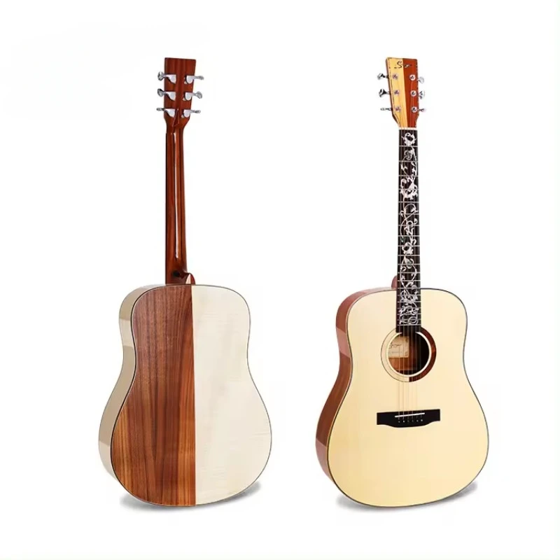 Wholesale 41inch  Solid Top Steel String Chinese Acoustic Guitar