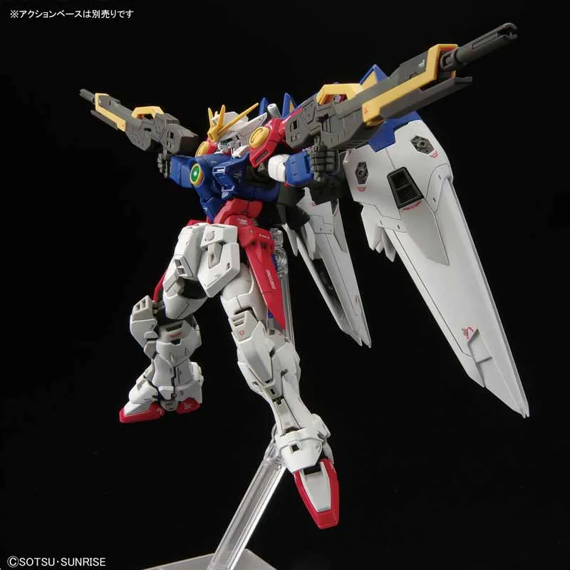 بانداي الأصلي GUNDAM RG 1/144 الجناح GUNDAM صفر XXXG OOWO أنيمي عمل الشكل التجمع نموذج اللعب تحصيل نموذج الهدايا